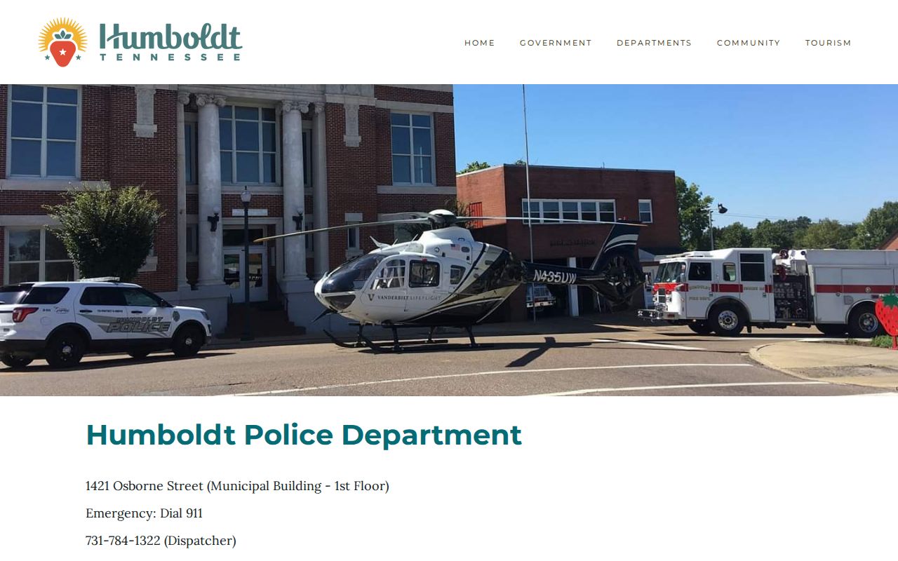 Humboldt warrant records, Humboldt Police Department source